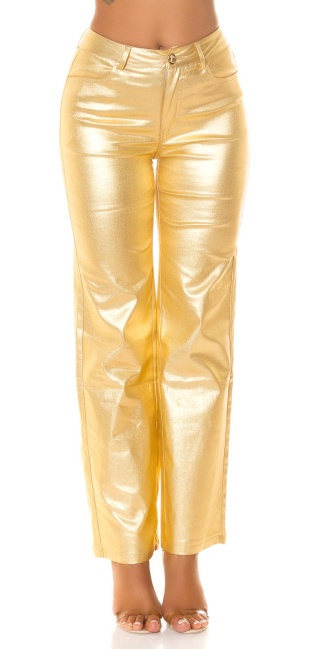 Musthave Highwaist Bootcut Pants Gold